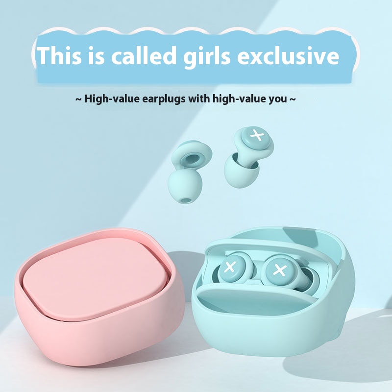 Anti-noise Sleeping Earplugs Special Anti-noise Artifact Student Dormitory Silicone Sponge Soundproof Earplugs