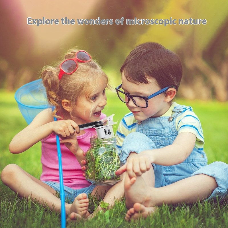 GWIZ60x Magnifying Glass Handheld High-definition Microscope With Light Portable For Shooting Cultural Relics And Jewelry Identification