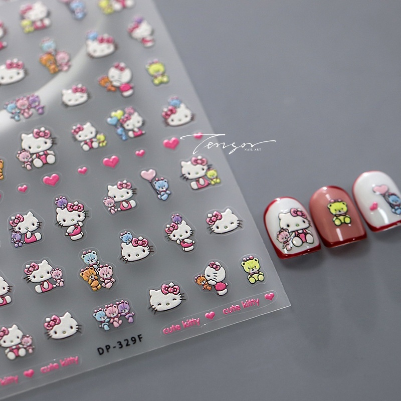 TENSORJapanese Technology5 DThin And Tough Nail Stickers Pro Cartoon Soft And Cute Backing Nail Stickers DPSeries