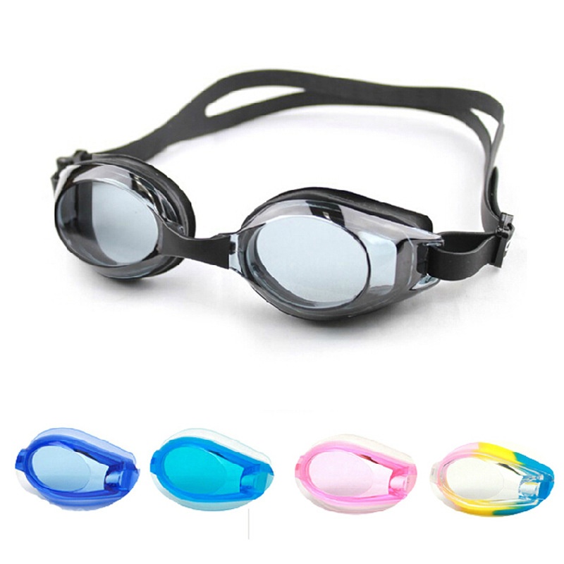 Boxed Waterproof And Anti-fog Swimming Goggles For Men And Women,Flat Swimming Goggles,Adjustable,Multi-color Optional