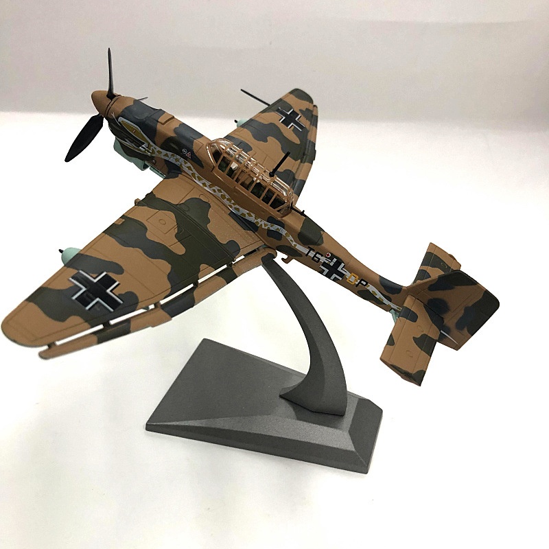 1:72 German WWIIDive Bomber Stuka JU87 Alloy Fighter Aircraft Model