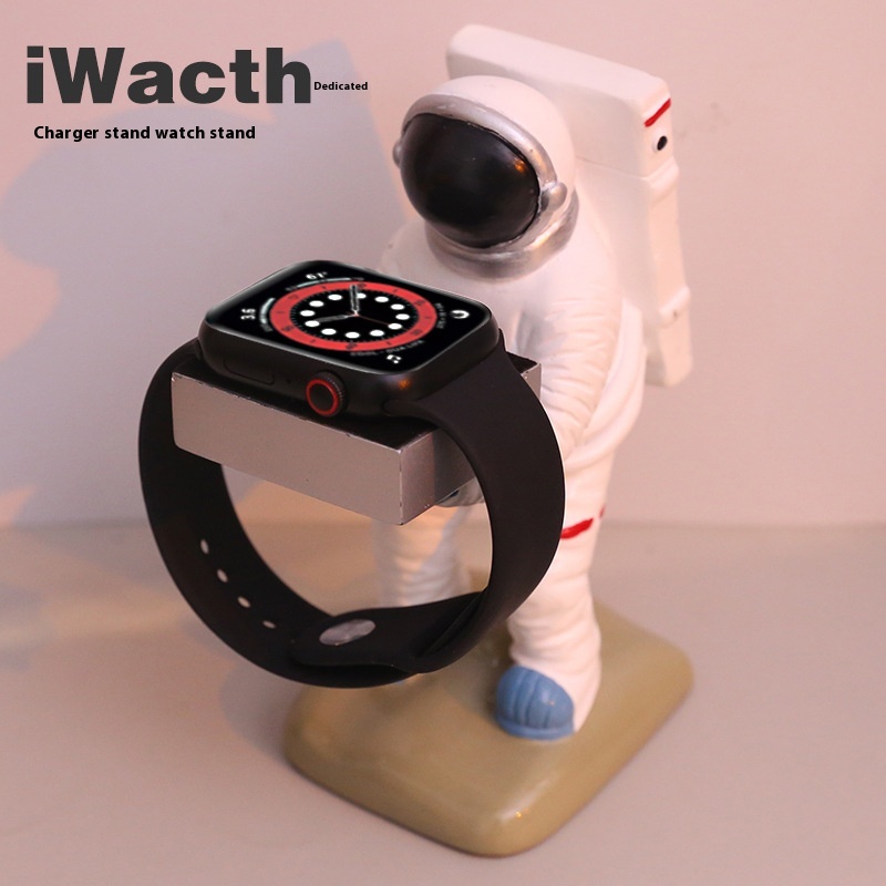Wireless Watch Charger Stand Creative Astronaut Iwatch Charging Base Storage Rack Support
