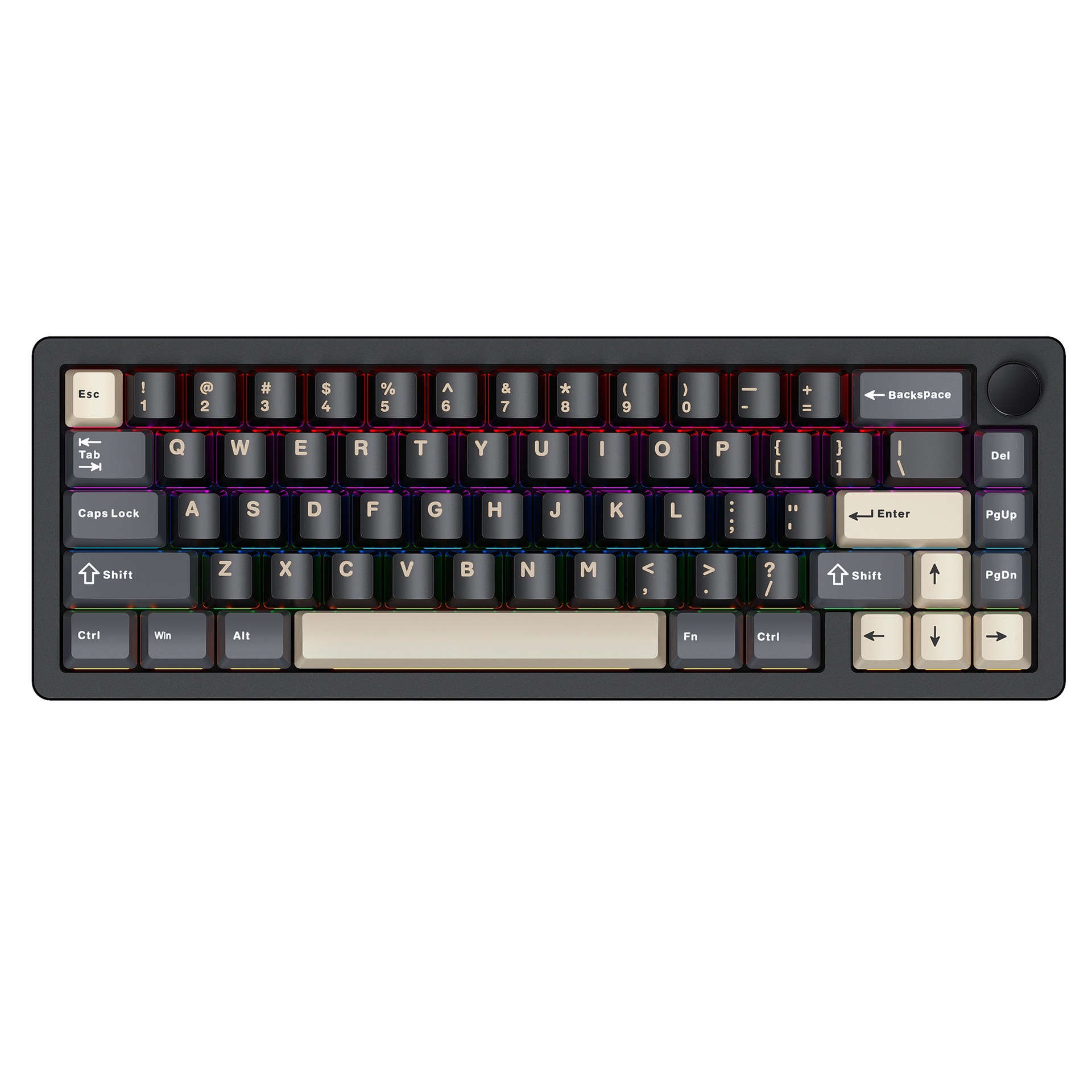 R65 Aluminum CNCThree-mode Wireless Bluetooth Keyboard Hot-swappable RGBMechanical Keyboard