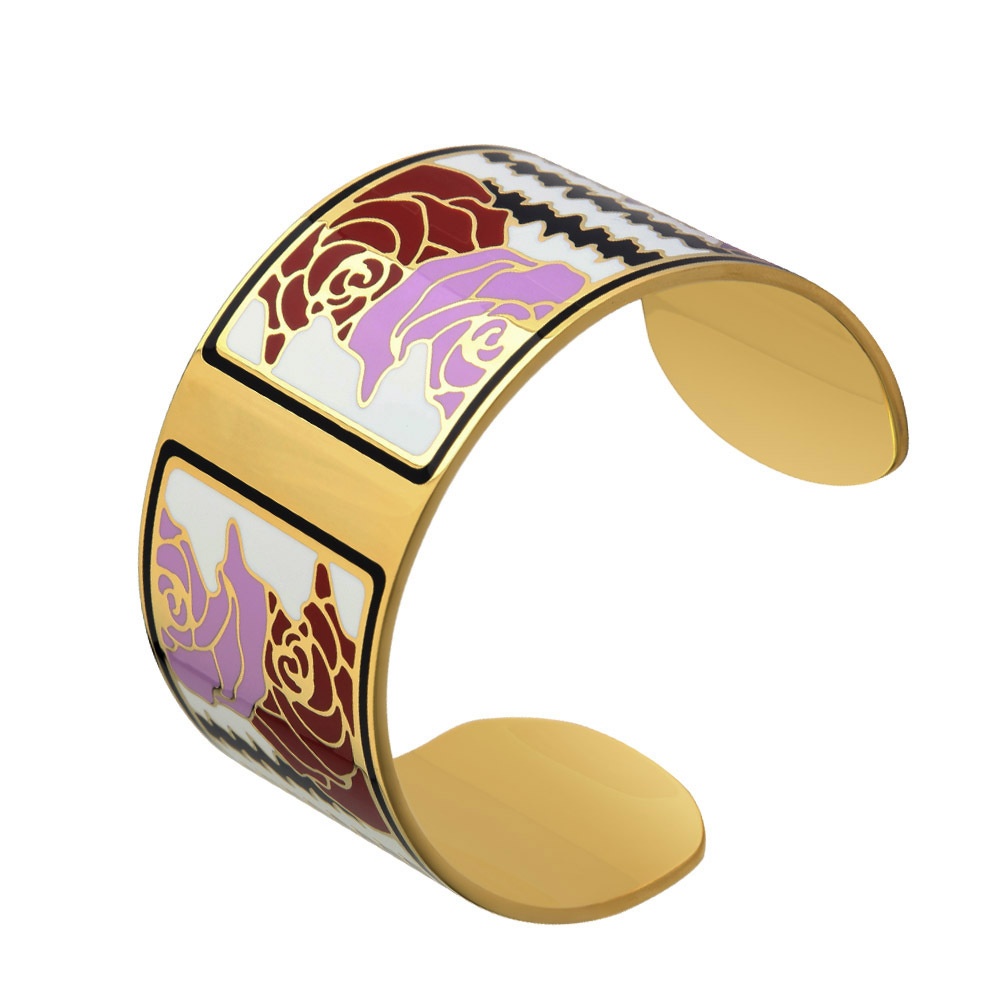 Enamel Bracelet Retro Creative Open Color Exaggerated Bracelet European And American