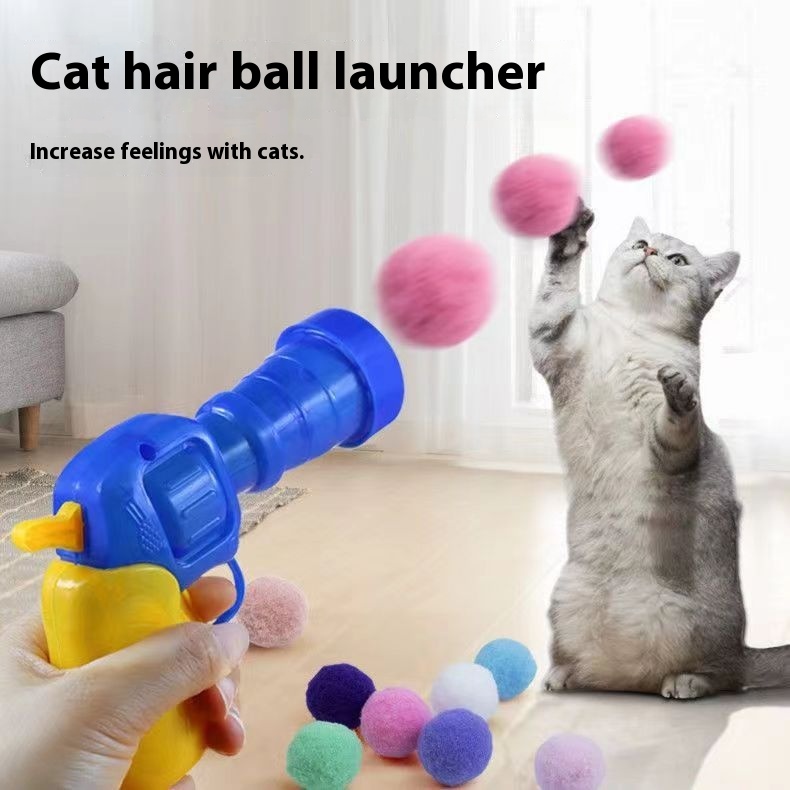 Cat Silent Ball3 CMPlush Ball Launcher Cat Toy Colored Ball Launcher Automatic Cat Amusement Artifact