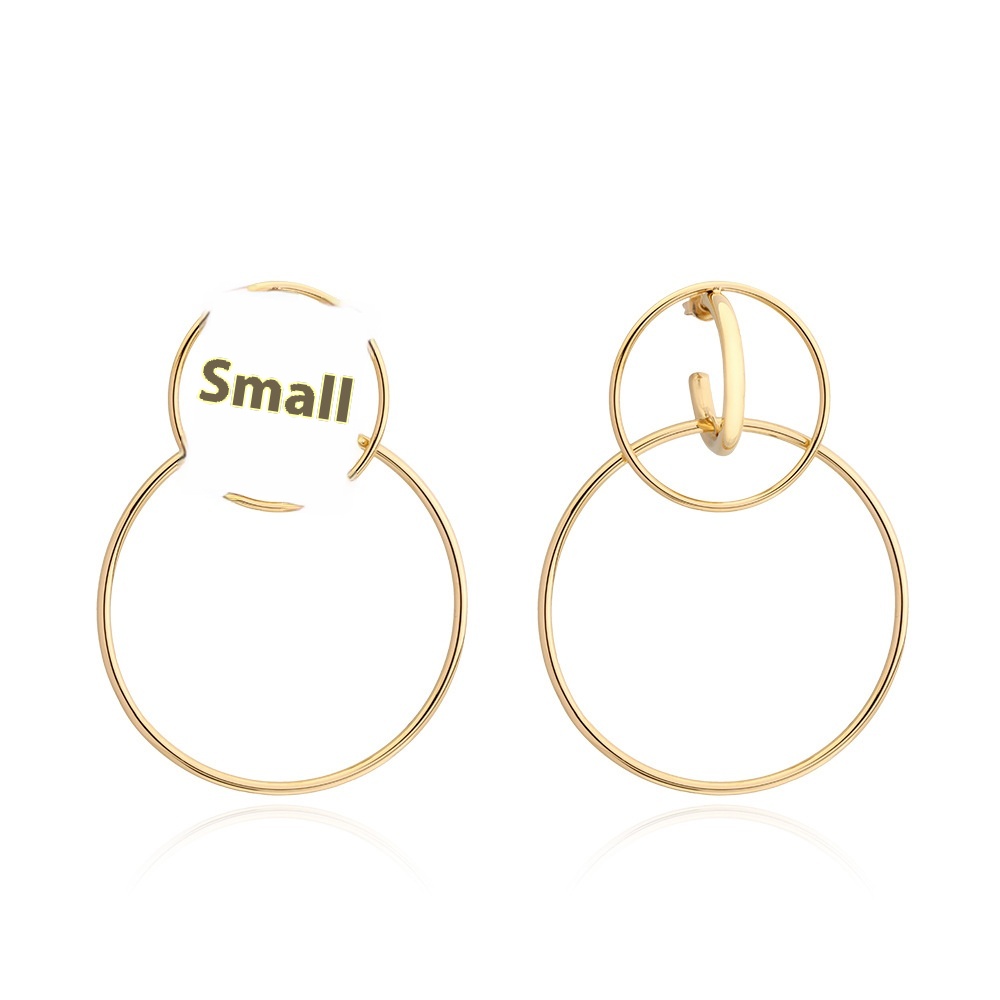 European And American Style Stainless Steel Earrings For Round Face To Make You Look Thinner Original Niche Earrings Jewelry Earrings One Piece Dropshipping