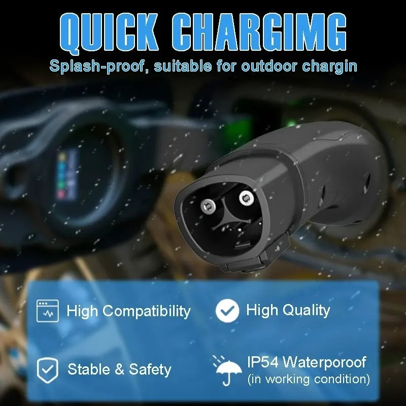 Tesla TPCTo CCS2 ACAdapter Type2 Taiwan Regulations Tesla Adapter60 A