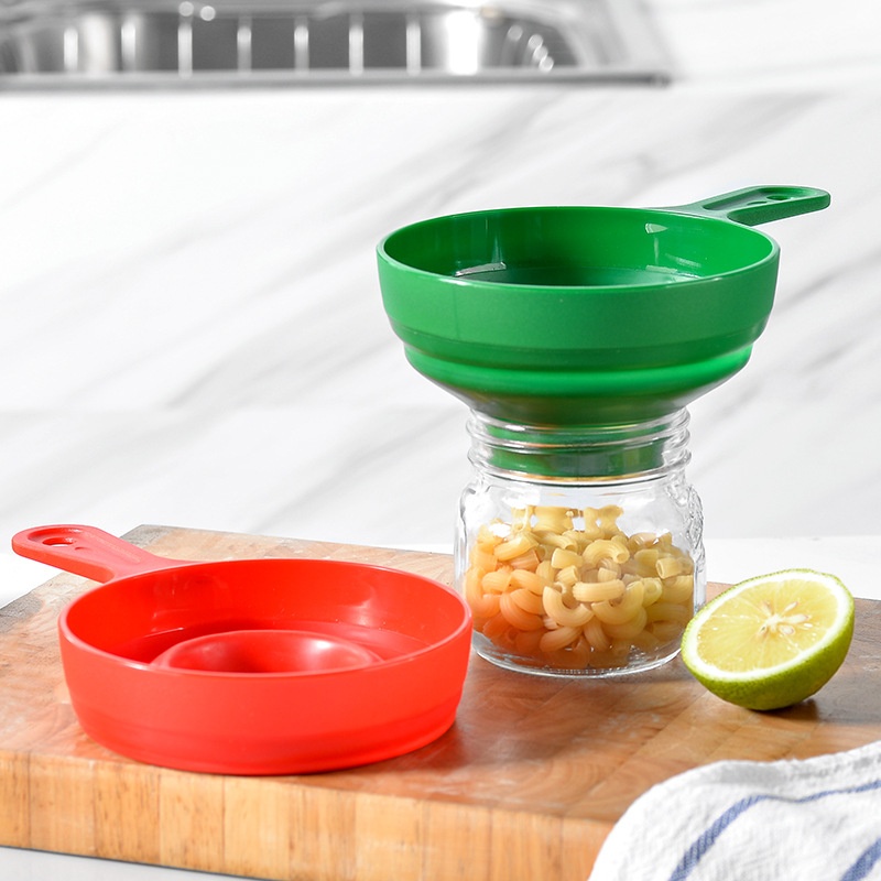 PPPlastic Foldable Wide Mouth Funnel Jam Funnel Large Diameter Grain Sugar Filling Funnel