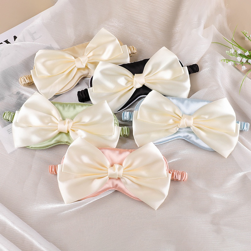 Simulation Silk Bow Eye Mask For Sleeping,Special Abstinence,Cute And Comfortable Eye Protection,Sleeping,Light-shielding Eye Mask For Female Students