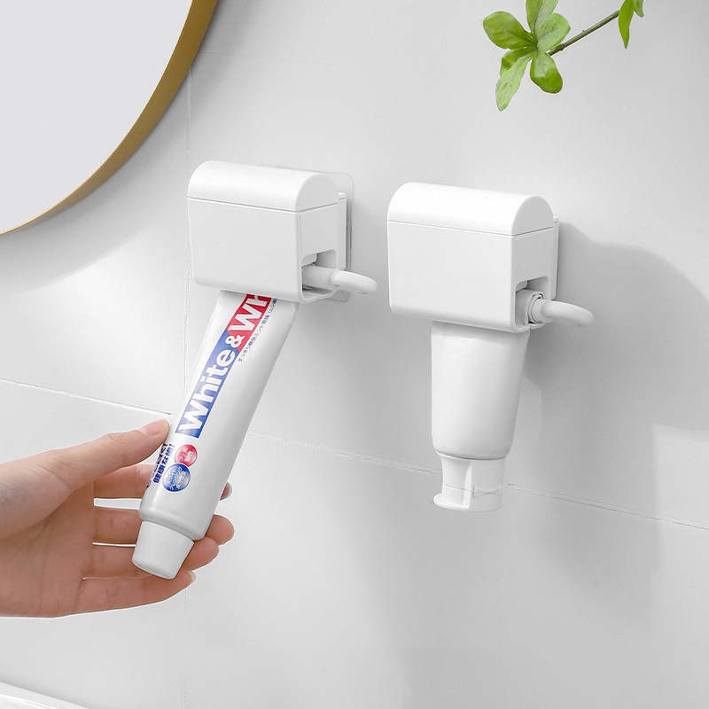 Japanese Wall-mounted Storage Toothpaste Squeezer Lazy Manual Toothpaste Squeezer Facial Cleanser Japanese Bathroom Storage Clip