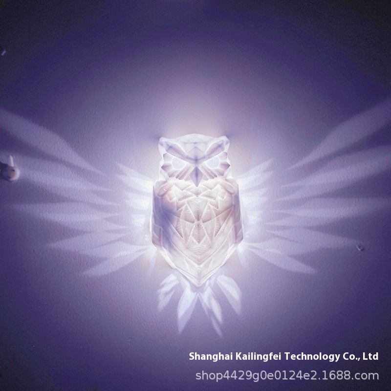 3 DPrinting Wall Light Lion Owl Eagle Wall Lamp Decorative Art Night Light Atmosphere Party