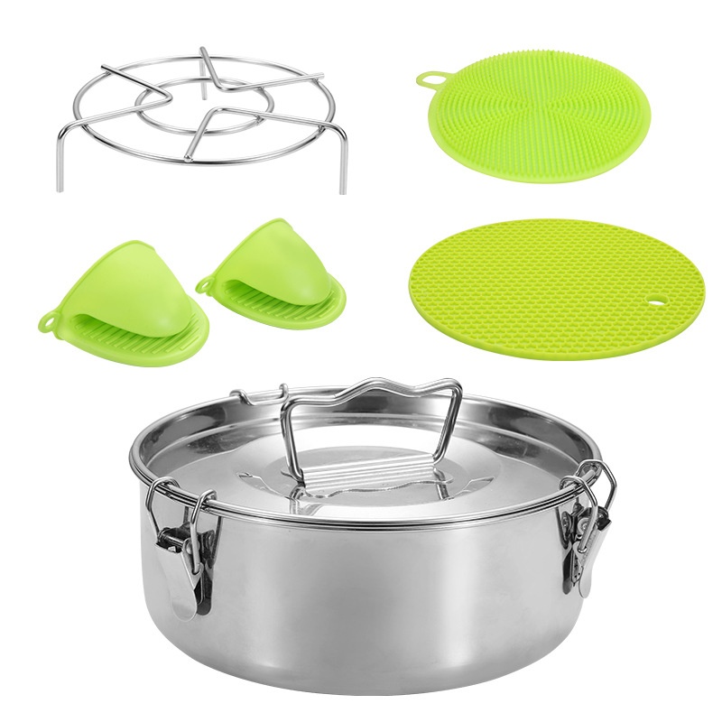 Special304 Stainless Steel Steamer Drawer Outdoor Camping Cookertant Pot Accessories Multifunctional Single-layer Steaming Grid