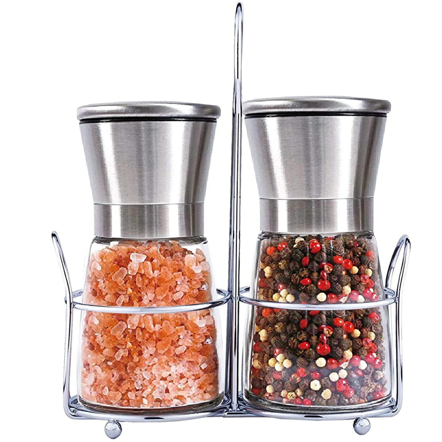 304 Stainless Steel Pepper Grinder Set Manual Black Pepper Pepper Sea Salt Grinding Bottle