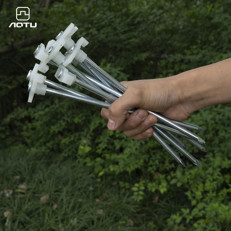 Concave And Convex Luminous Ground Nails Outdoor Camping25cm Tent Nails Fluorescent Tent Accessories AT6537