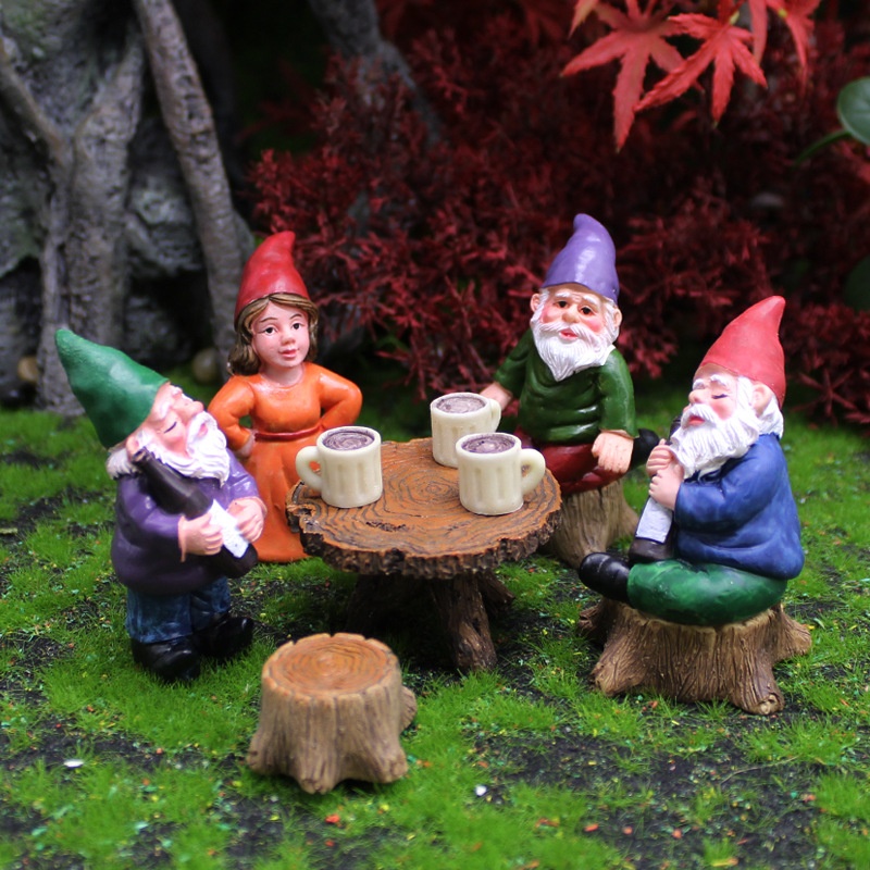 Creative Dwarf Garden Ornaments Foreign Trade Christmas Crafts Micro Landscape Elf Decorations Dwarf Party