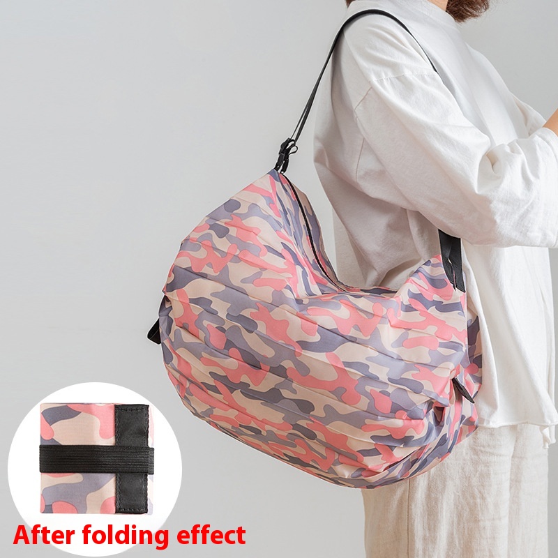 Foldable Shopping Bag Environmentally Friendly Waterproof Portable Storage Bag Japanese Style Large Capacity Handbag Travel Super Large Storage Bag