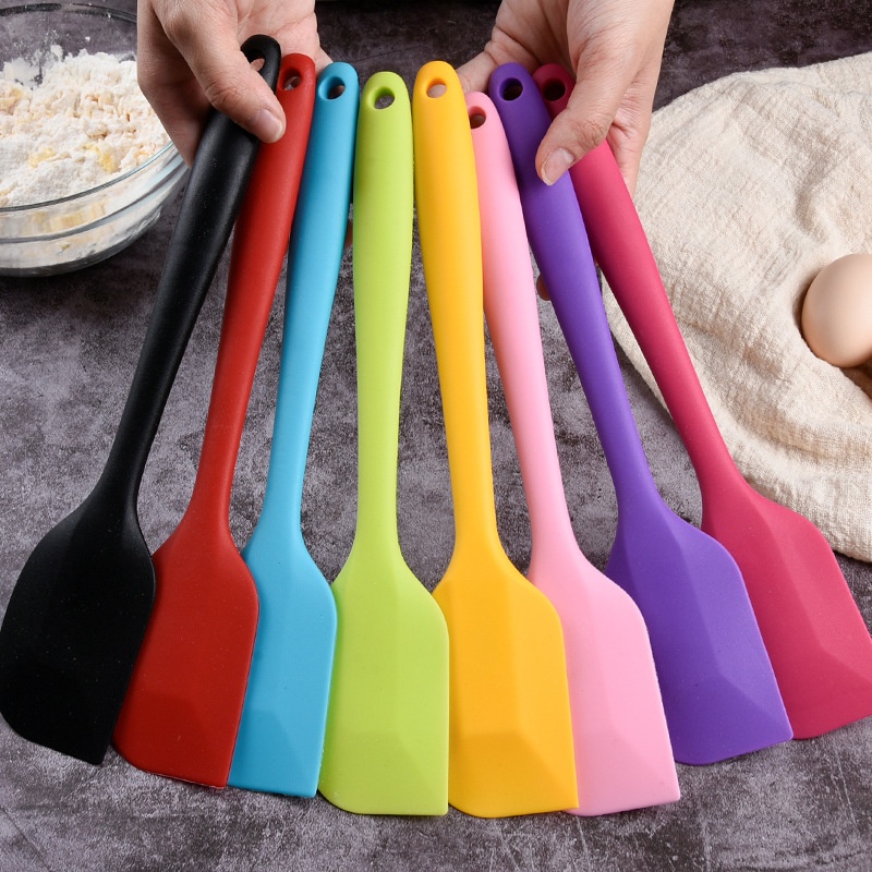 Large Integrated Silicone Scraper Chocolate Cream Mixing Knife Butter Scraper Cake Spatula Baking Tools