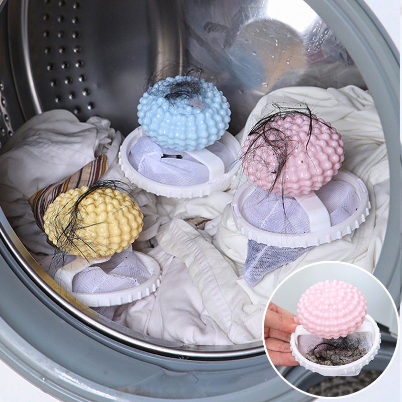Washing Machine Hair Filter Floating Filter Net Bag Hair Removal Artifact Hair Sticking Device Cleaning Laundry Ball Washing Ball