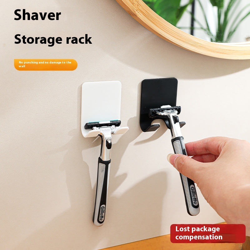 Multifunctional Razor Stand Punch-free Hanger Electric Razor Storage Rack Bathroom Razor Rack