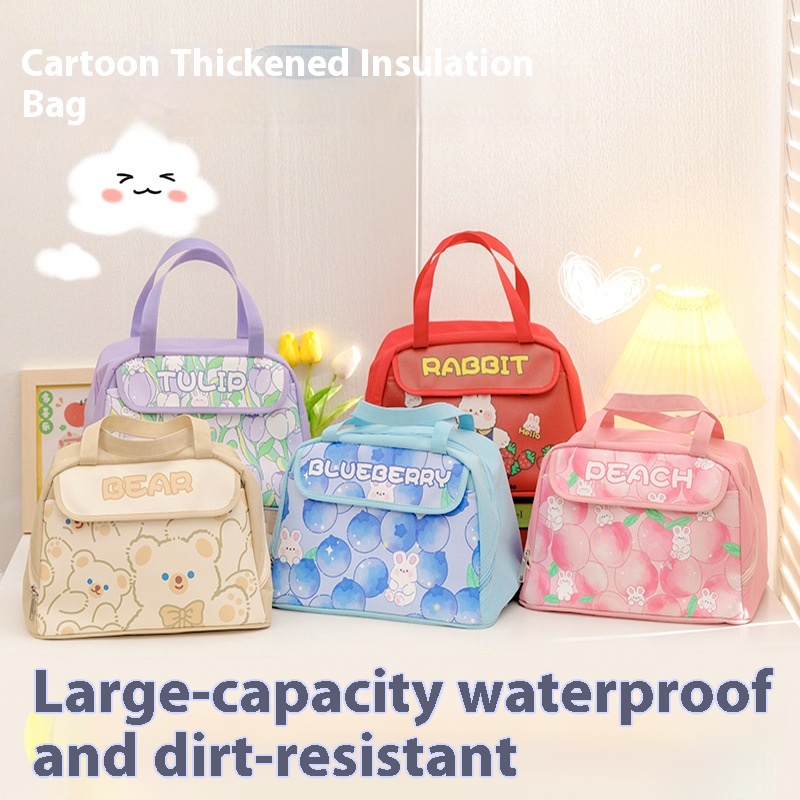 Portable Lunch Bag High Value Aluminum Foilulation Lunch Box Bag Style Student Portable Lunch Lunch Bag