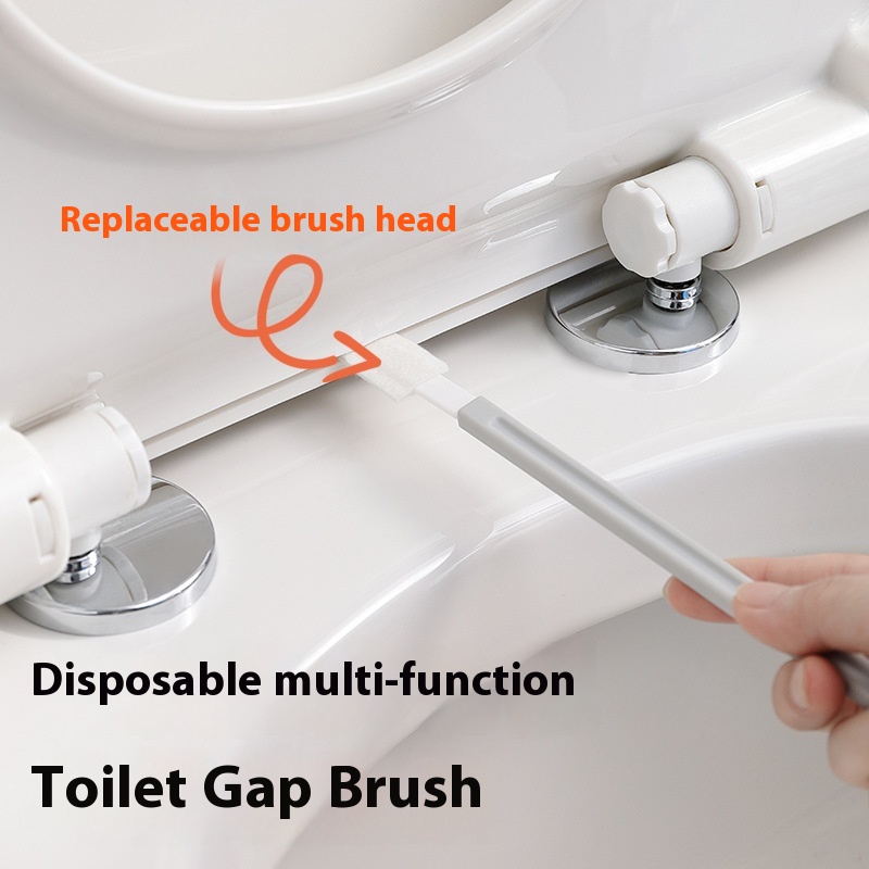 Disposable Toilet Crevice Brush Multifunctional Replaceable Head Cleaning Brush Kitchen Corner Crevice Brush Window Groove Windowsill Brush