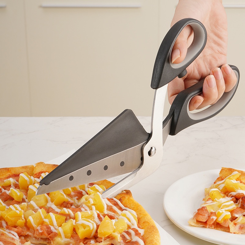 Hot-selling Baking Tools Detachable Multifunctional Stainless Steel Pizza Scissors Pizza Shovel Scissors Two-in-one
