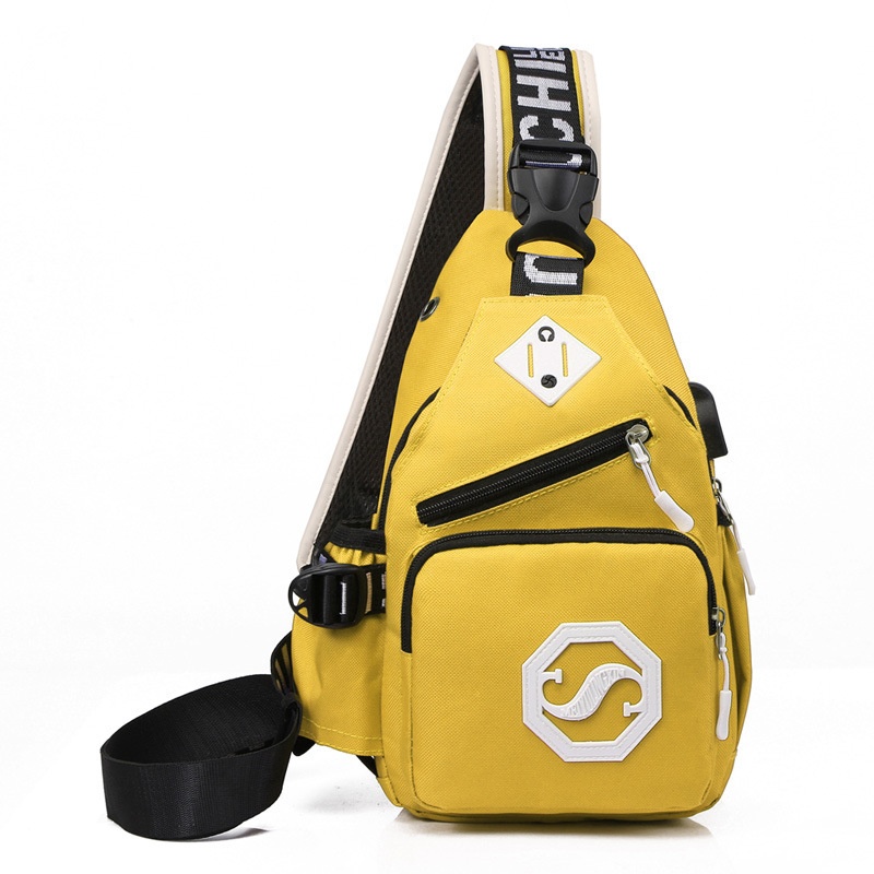 Outdoor Sports Waist Bag Multifunctional Leisure Fashion Crossbody Bag Men's Retro Large Capacity Travel Chest Bag