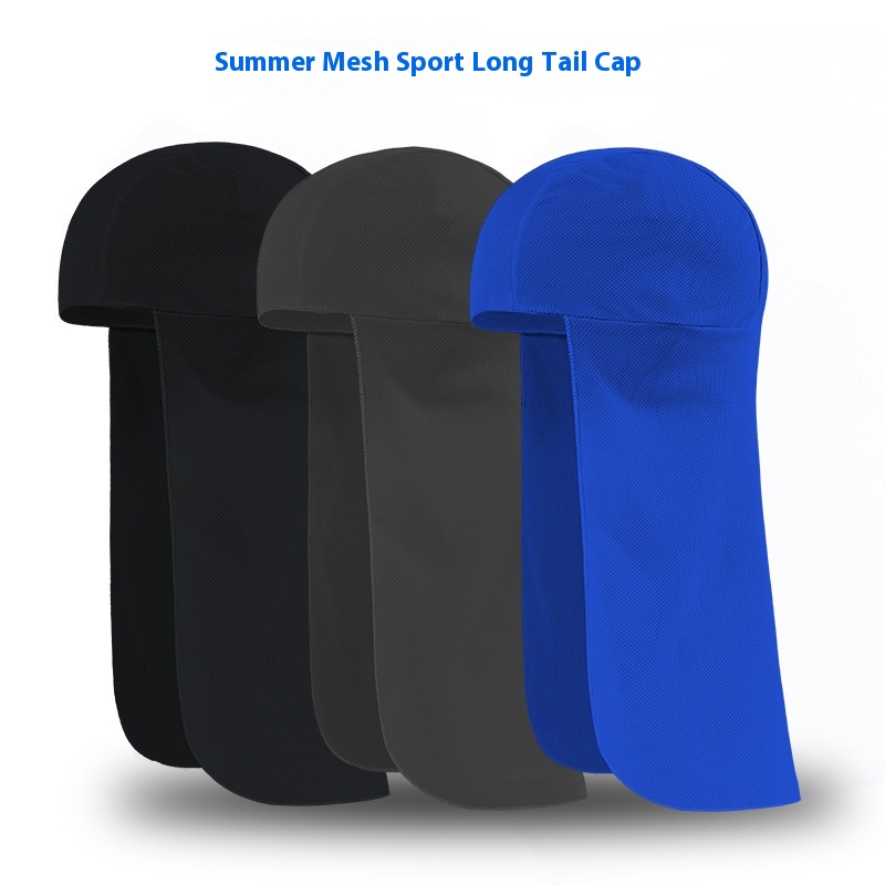 Ruidong Summer Outdoor Sports Long Tail Hat Cycling Fishing Sun Hat Neck Protection Long Hat Tail Breathable Sweat-absorbent Hat