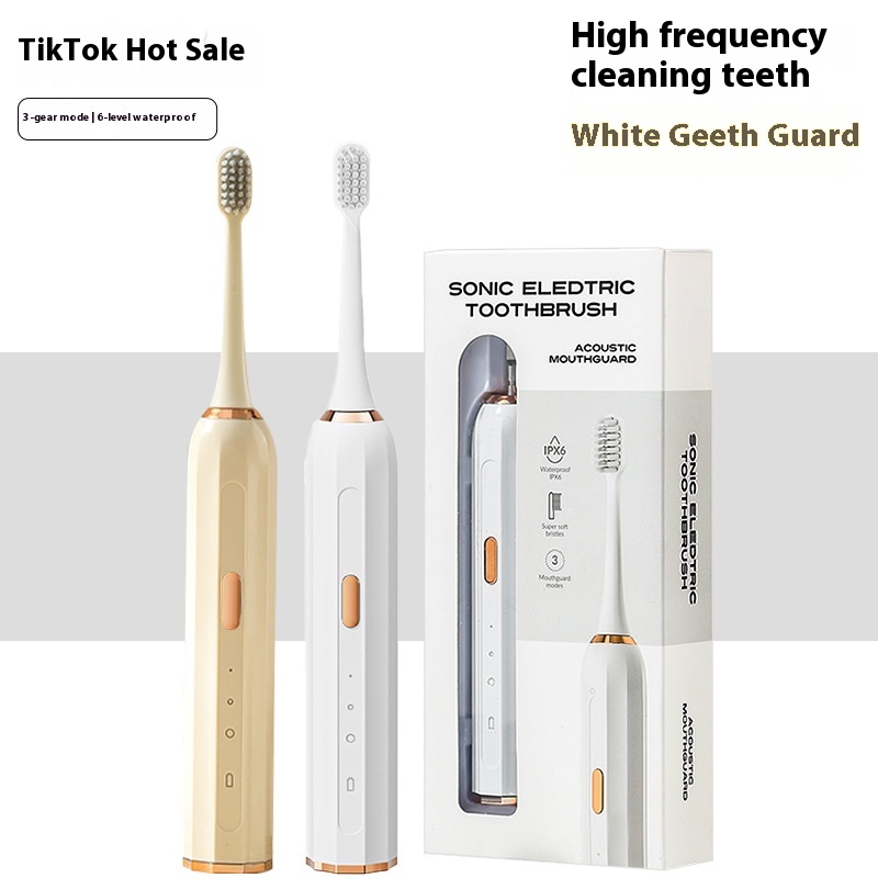 Smart Electric Toothbrush Adult Model Fully Automatic Couple Home Children USBCharging Waterproof Electric Toothbrush