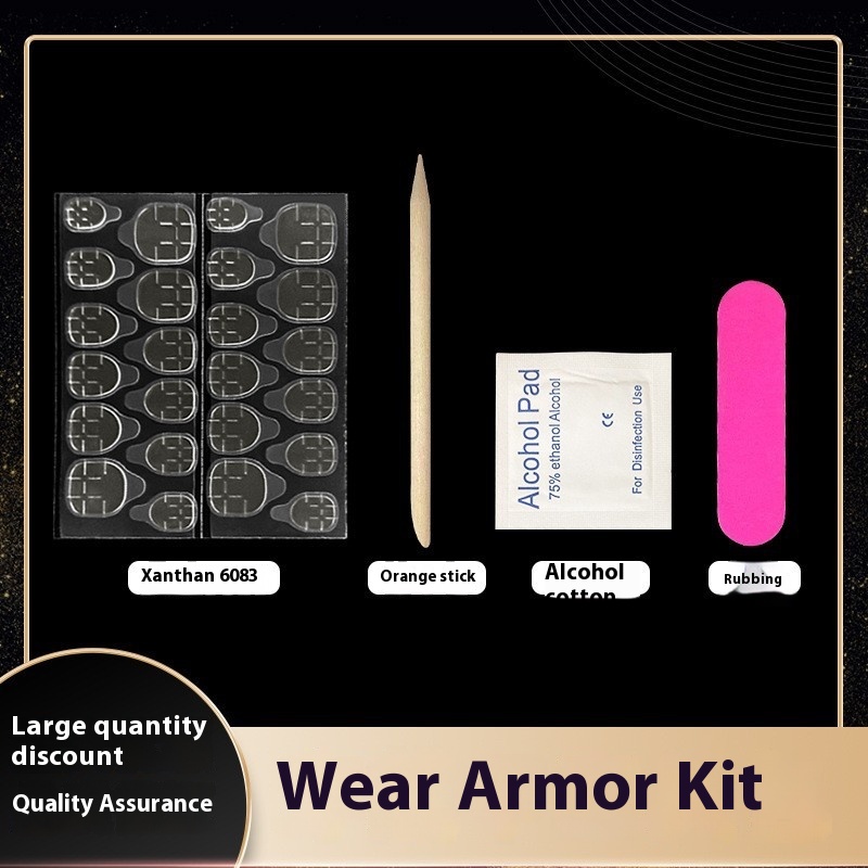 Wear Nail Upgrade Jelly Glue Double-sided Nail File Polishing Strips Nail Remover Stick Disinfection Cotton Small Tool Kit