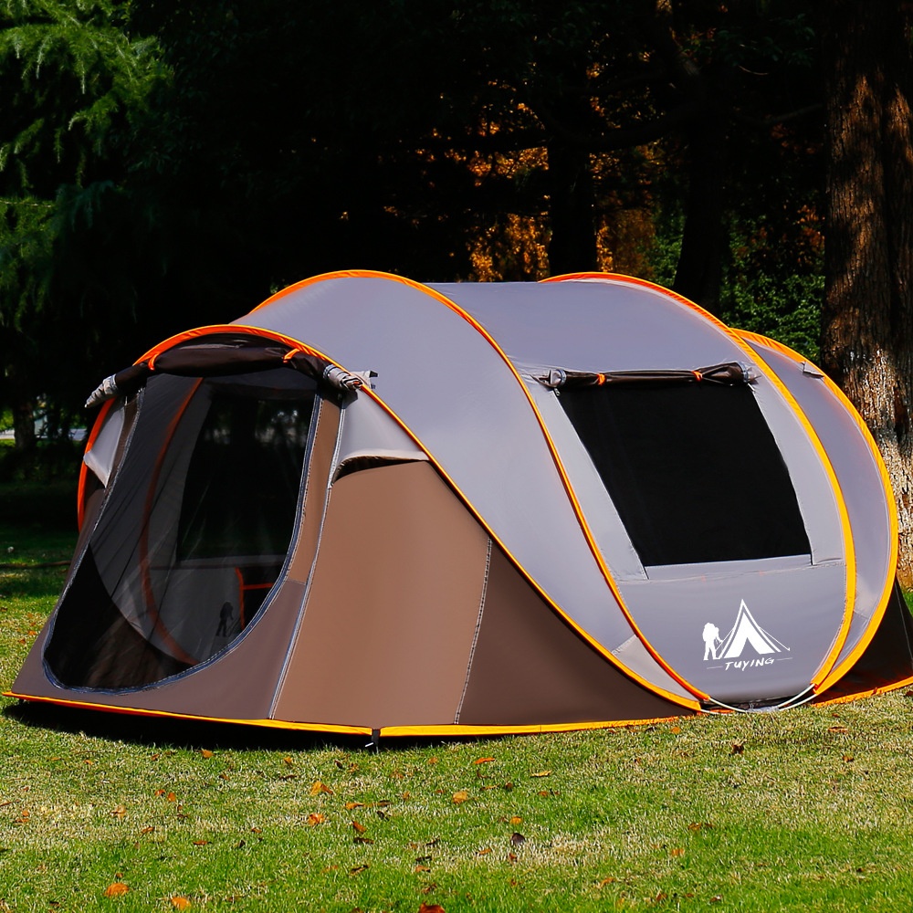 SFully Automatic Quick-opening Tent Outdoor3-4 People Folding Portable Tent Beach Camping