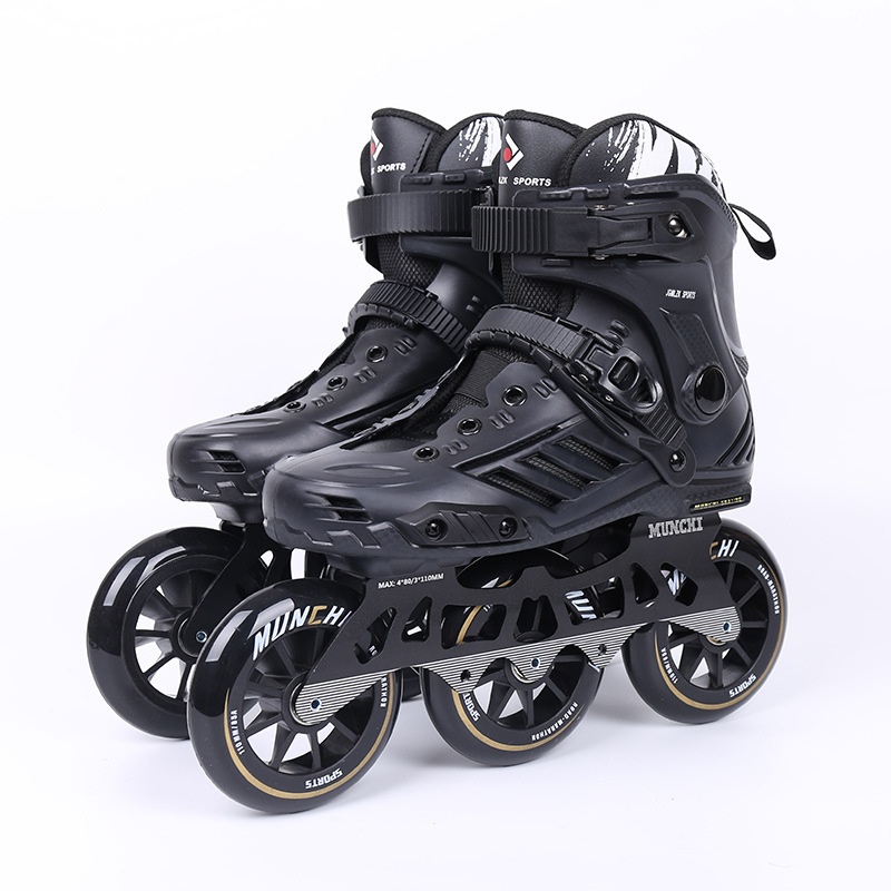 Roller Skates Large Three-wheel Inline Skates For Boys And Girls,Children,Adults,Professional Roller Skates,3-wheel Speed Skates,Walking Skates