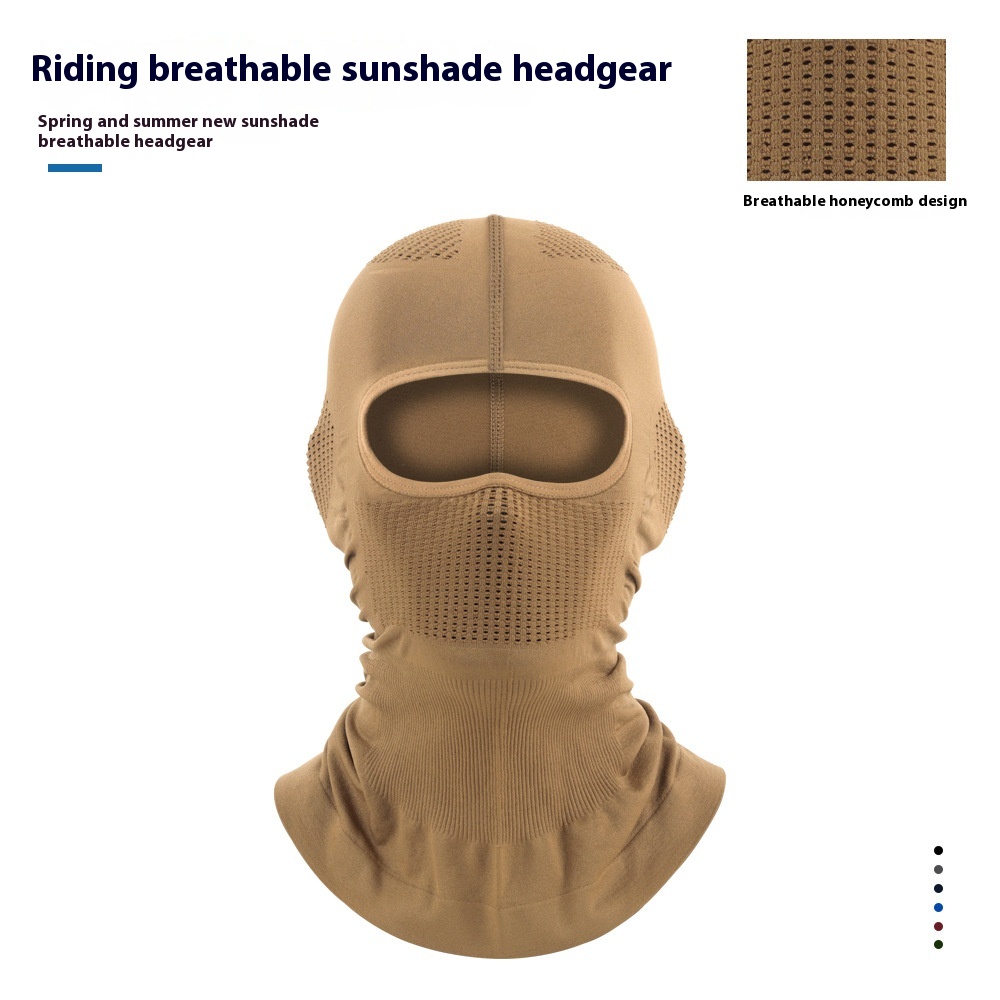 Ruidong Outdoor Cycling Four Seasons Sports Seamless Headgear Motorcycle Cycling Sunshade Breathable Neck Mask Helmet Liner