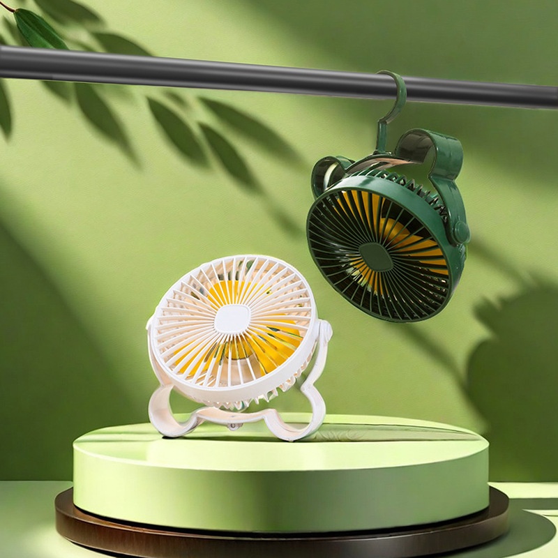 Office Brushless Motor Silent Desktop Fan Small Night Light Bedroom Small Ceiling Fan Hook Type Usb Wall Fan