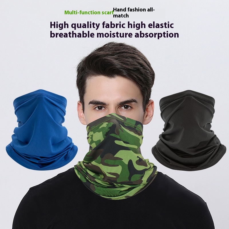 Ruidong Breathable Sunscreen Ice Silk Headscarf Scarf Outdoor Fishing Magic Face Scarf Neck Cover Cycling Mask Sports Head Cover