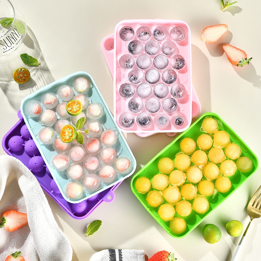 Ruiming Industrial Silicone25 Grid Spherical Ice Cube Ice Maker Mold Small Round Ice Ball Mold Ice Maker