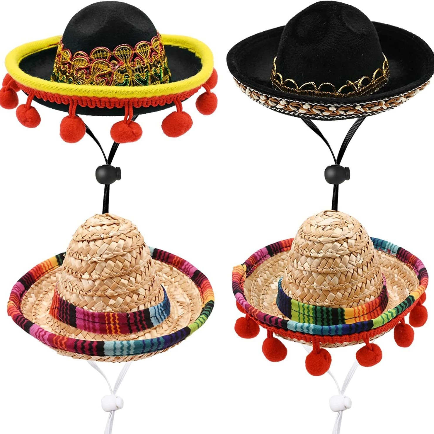 Mini Mexican Sombrero Mini Fun Fiesta Straw Hat Cute Straw Season Mexican Theme