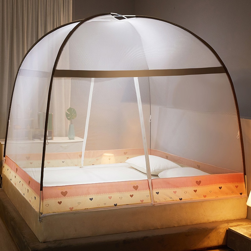 Freetallation Yurt Mosquito Net Children's Cartoon Household Mosquito Net Folding Mosquito Net Dormitory
