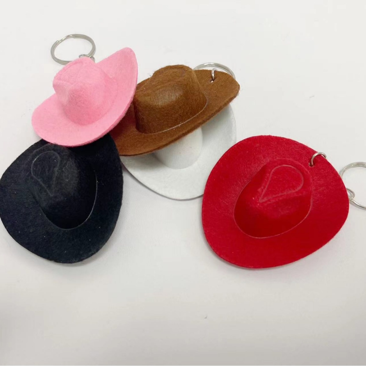 Hat Keychain Portable Pendant Bag Accessories Mini Cowboy Hat Keychain Cowboy Hat Bag Pendant