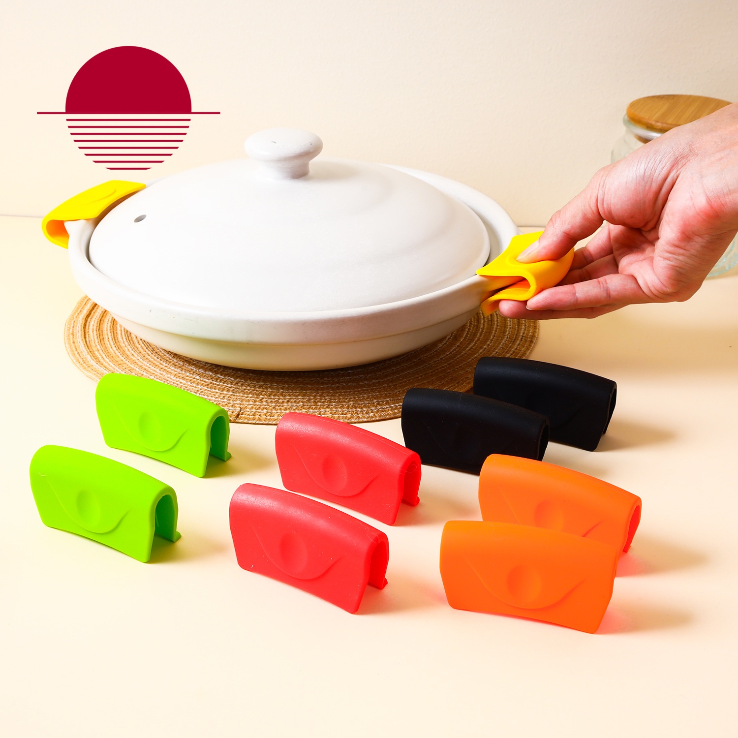 Silicone Pot Ear Clip Creative Clip Cast Iron Pot Handle Microwave Oven Heatulation Hand Clip Pot Earmuffs