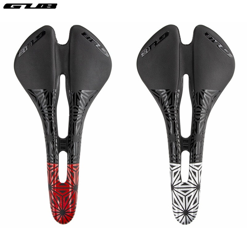 GUB1120 Mountain Road Bicycle Seat Cushion Microfiber Leather Chrysanthemum Seat Cushion Saddle Hollow Seat Bag Steel Bow