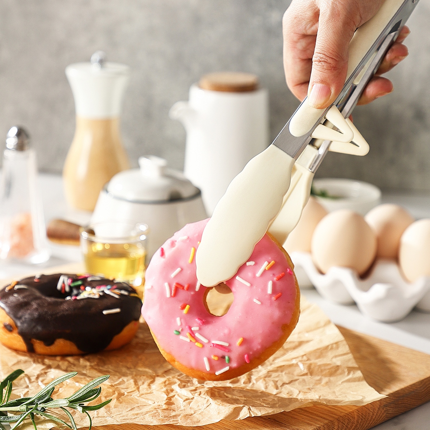 Japanese Silicone Food Clips High Temperature Resistant Kitchen Brush Set Barbecue Household Steak Food Oil Brush