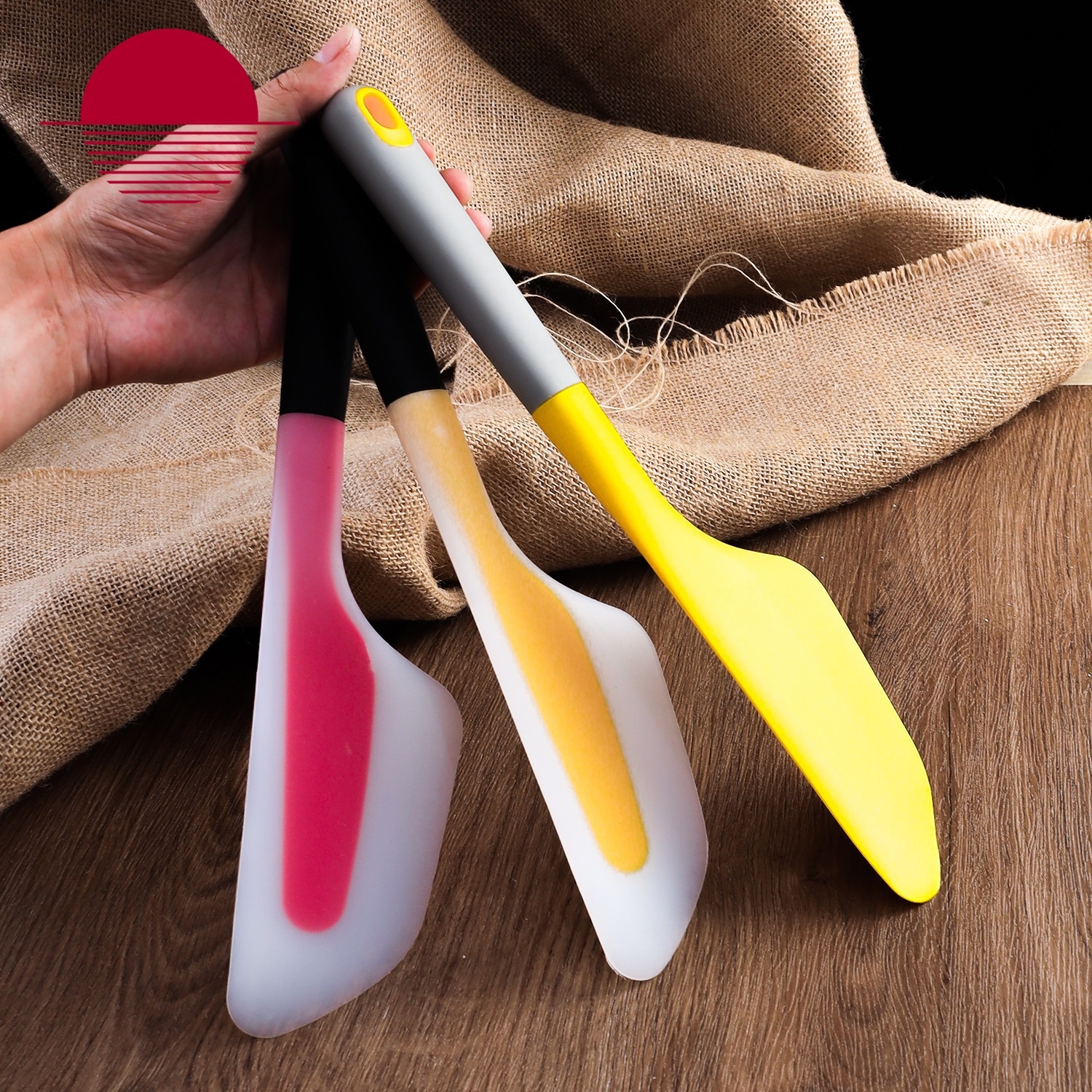 Direct Large Mixing Silicone Scraper Baking Butter Spatula Cream Cake Spatula Baking Tools