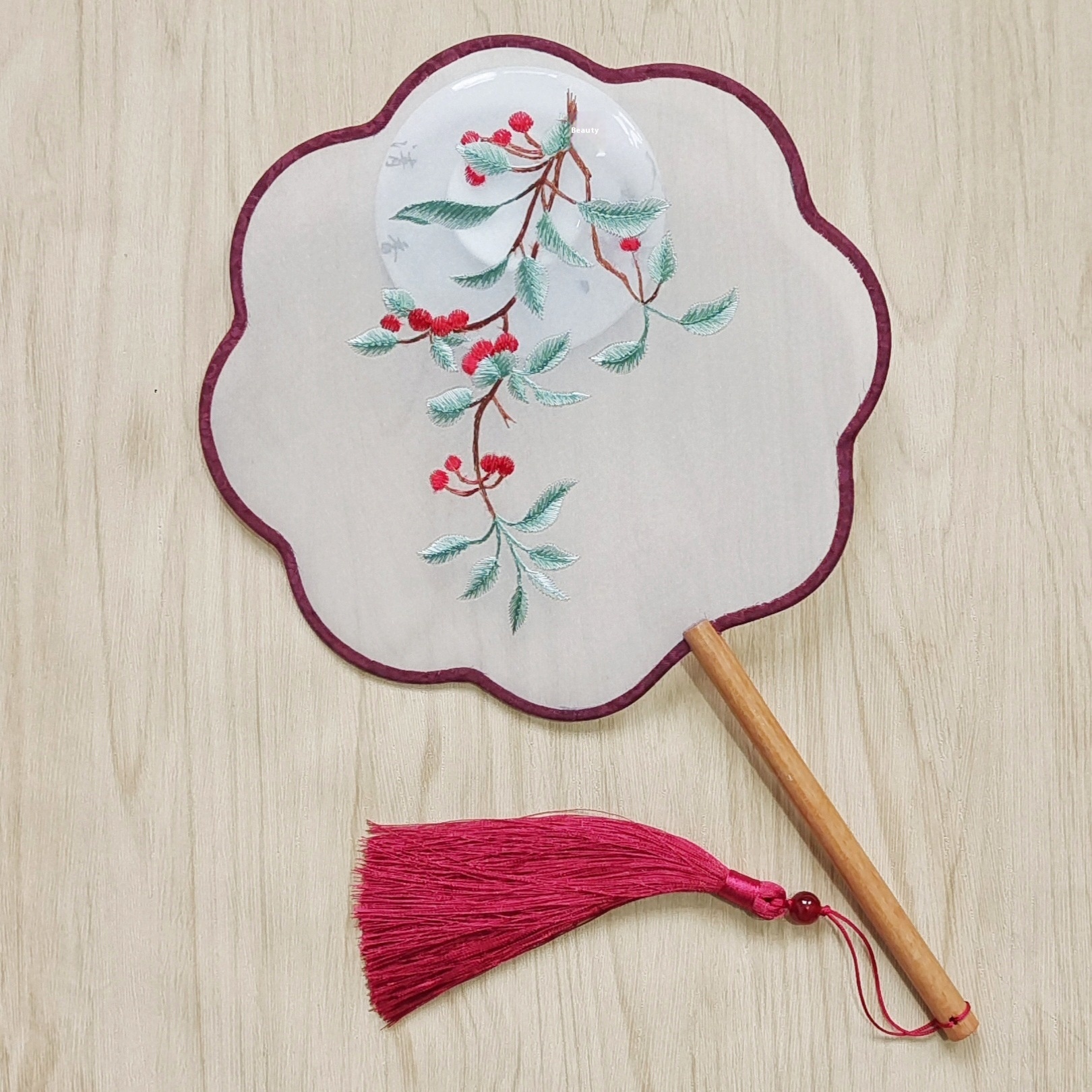 Double-sided Embroidered Round Fan,Round Ancient Fan,Women's Hanfu Small Fan,Ancient Round Fan Advertising Fan