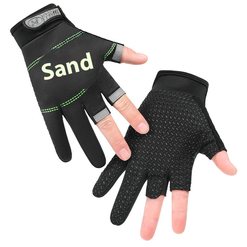 Leaky Three-finger Fishing Gloves For Men And Women In Spring And Summer,Non-slip,Wear-resistant,Sun-shading And Breathable Fishing Takeaway Cycling Gloves