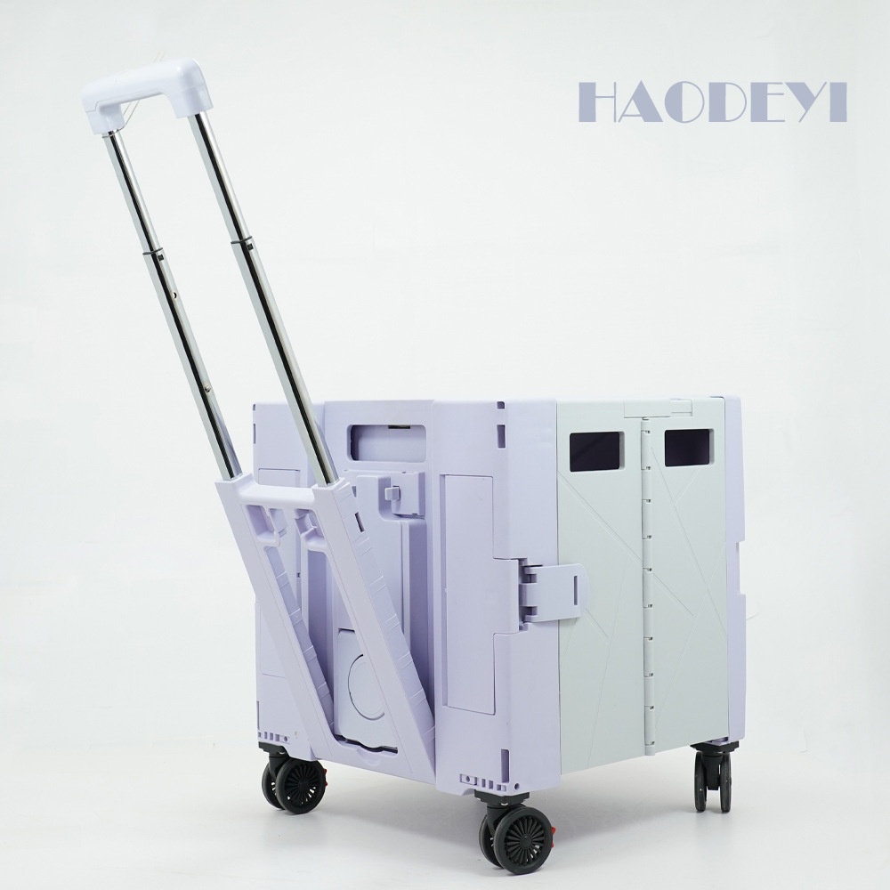 Shopping Cart Production Foldable Portable Trolley Shopping Cart Household Supermarket Small Pull Cart Hand Pull Cart