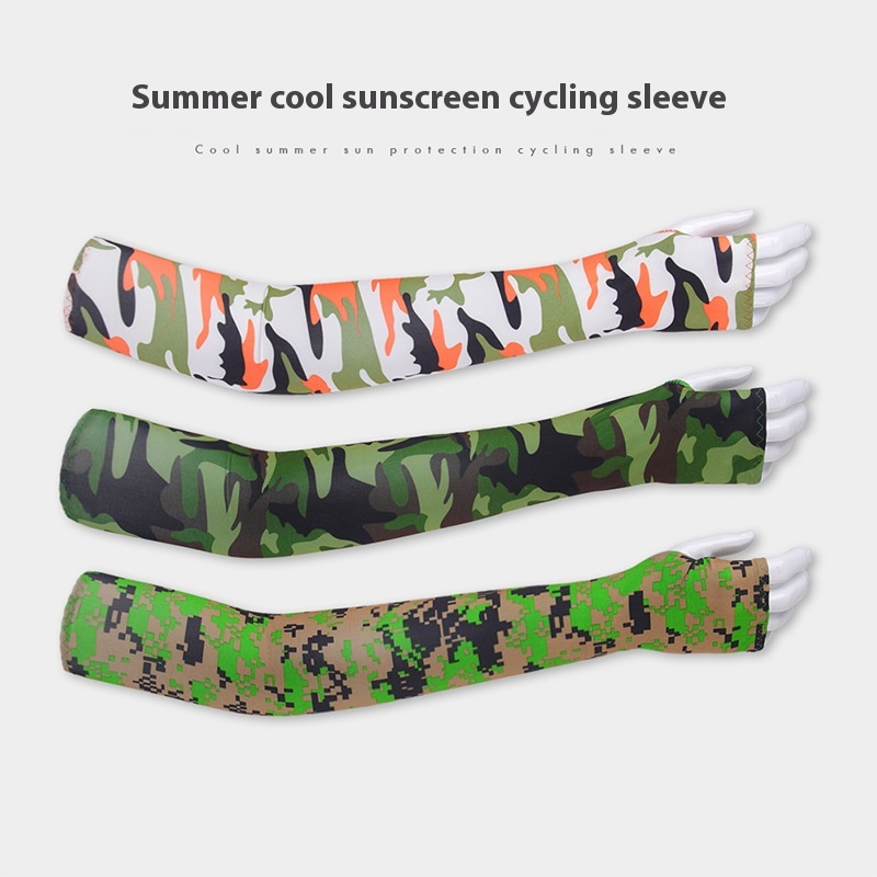 Ruidong Summer Sun Visor Leaking Ice Sleeves Outdoor Cycling Driving Gloves Arm Sleeves Bicycle Sports Sleeves Women