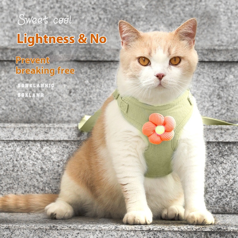 Puppy Dog Traction Rope Vest Small Dog Teddy Bichon Pomeranian Special Chest Harness Puppy Chain Dog Walking Rope