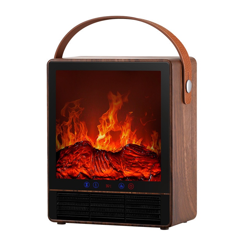 Heater Intelligent Voice Heater Simulation Flame Small Home Desktop Fireplace Energy-saving Heater