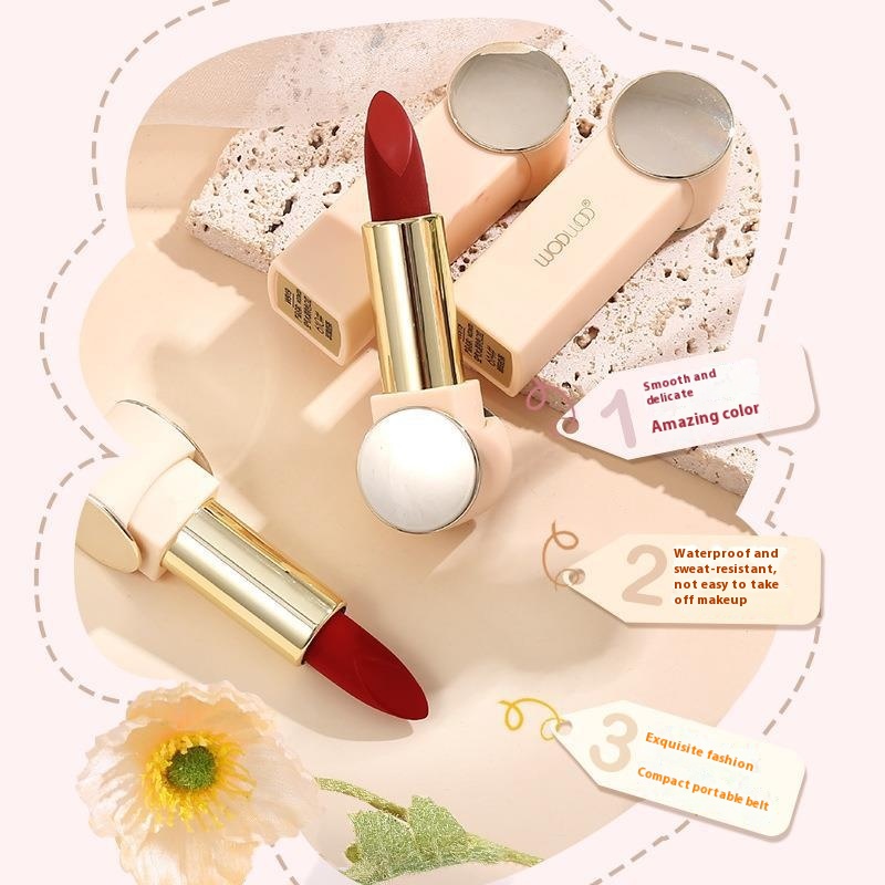 WODWODAir Water Color Lasting Lipstick Crystal Frozen Water Light Matte Retro Whitening Not Easy To Fade Lipstick